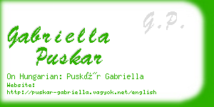 gabriella puskar business card